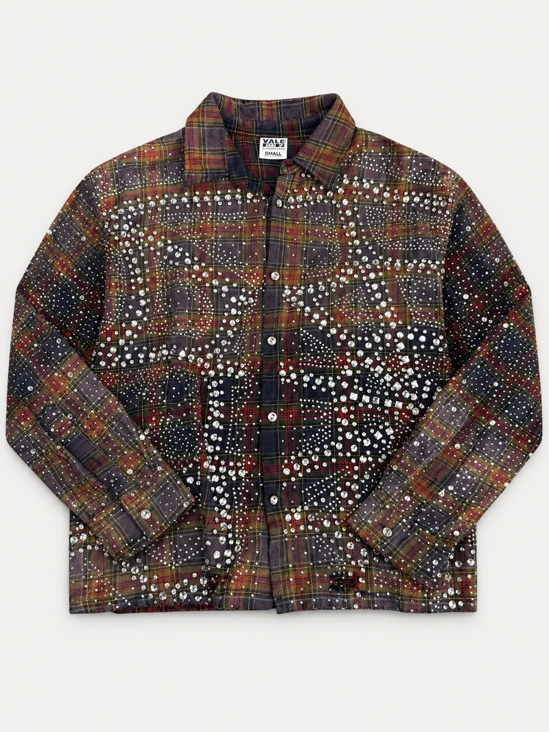 Vale Forever Full Crystal Stone Brown Red Flannel