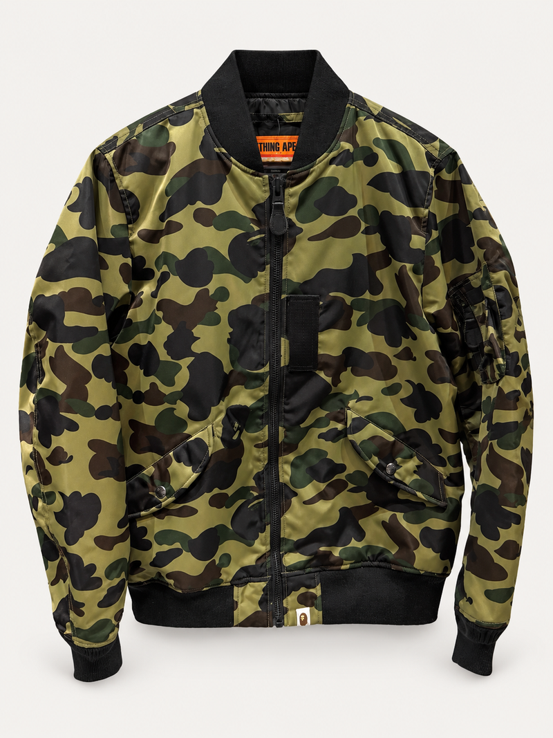 Bape Camo MA1 Flight Jacket