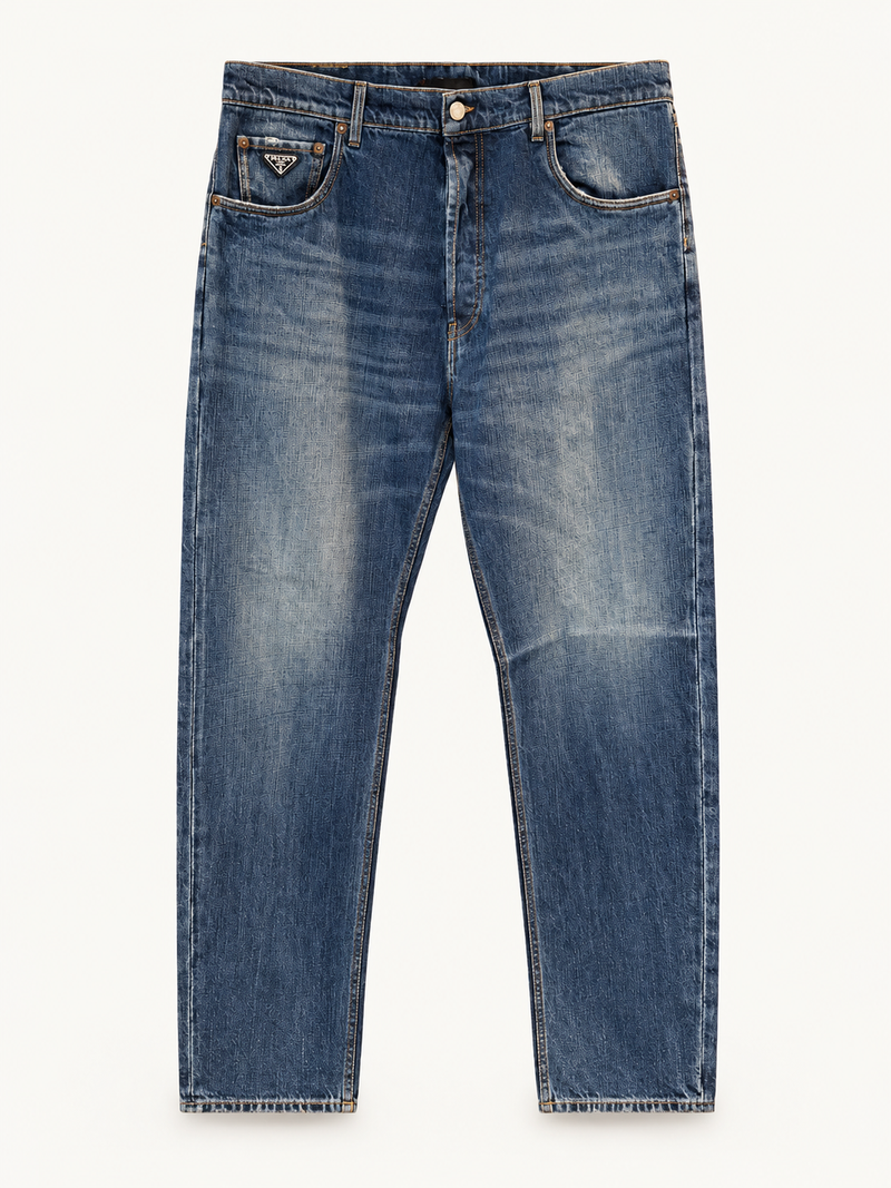 Prada Triangle Five Pocket Denim