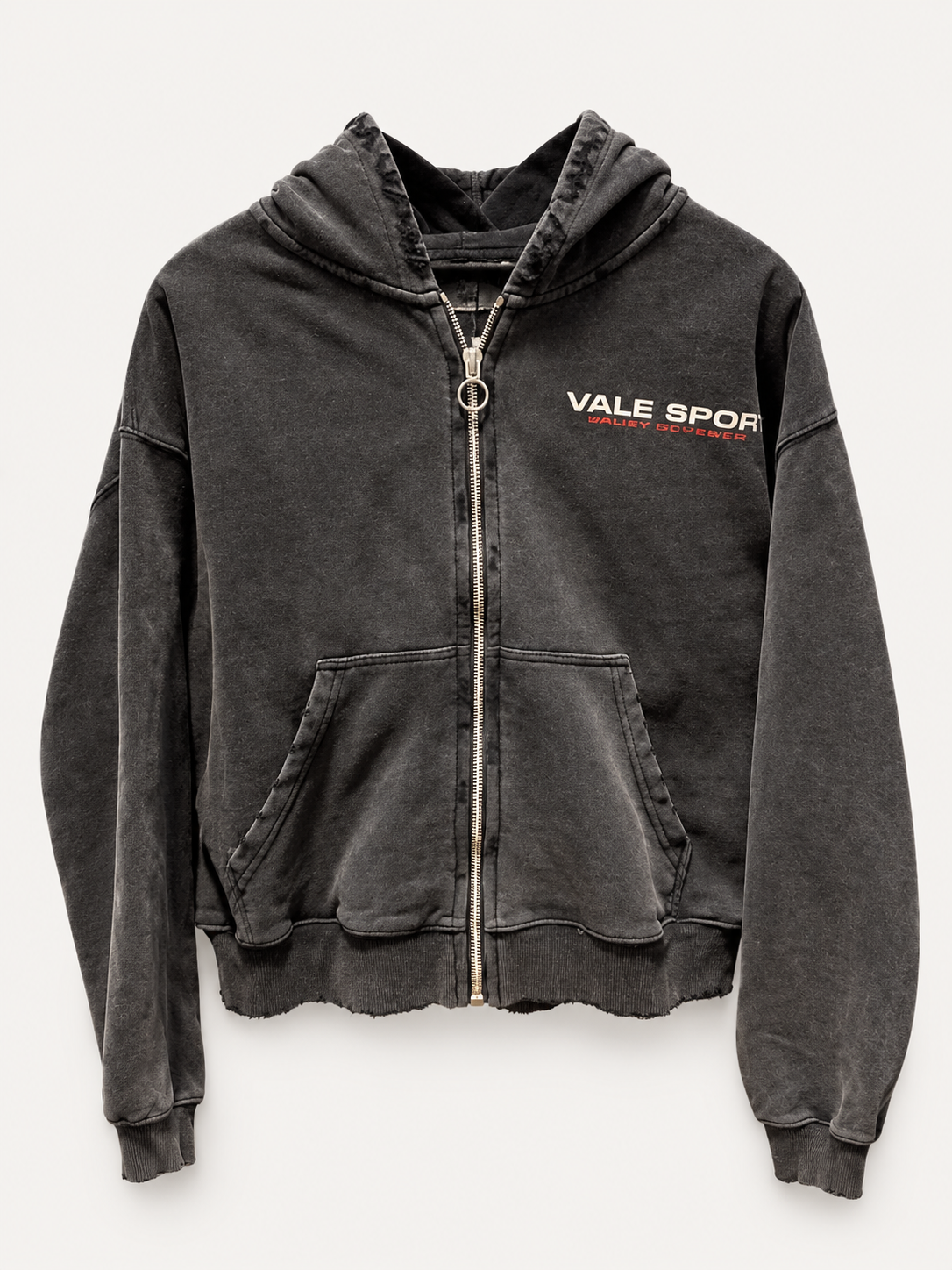 Vale Forever Black Back Logo Zip Hoodie