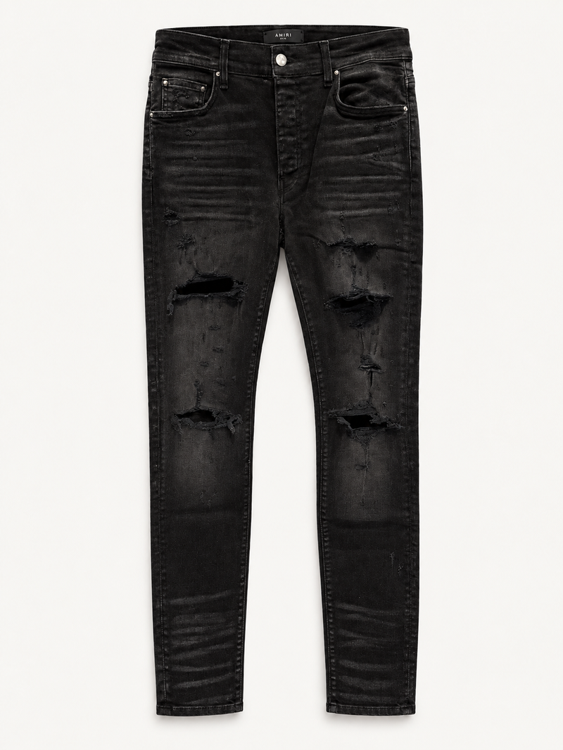 Amiri Thrasher Black Denim