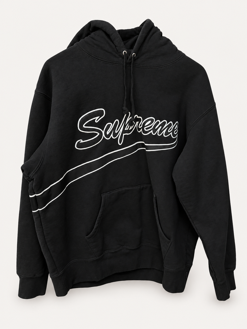 Supreme Black Pullover Hoodie