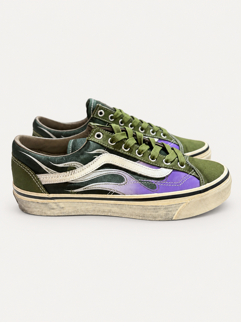 Vans Archive Flame LX Old Skool 36 Green VN000D9RGRK