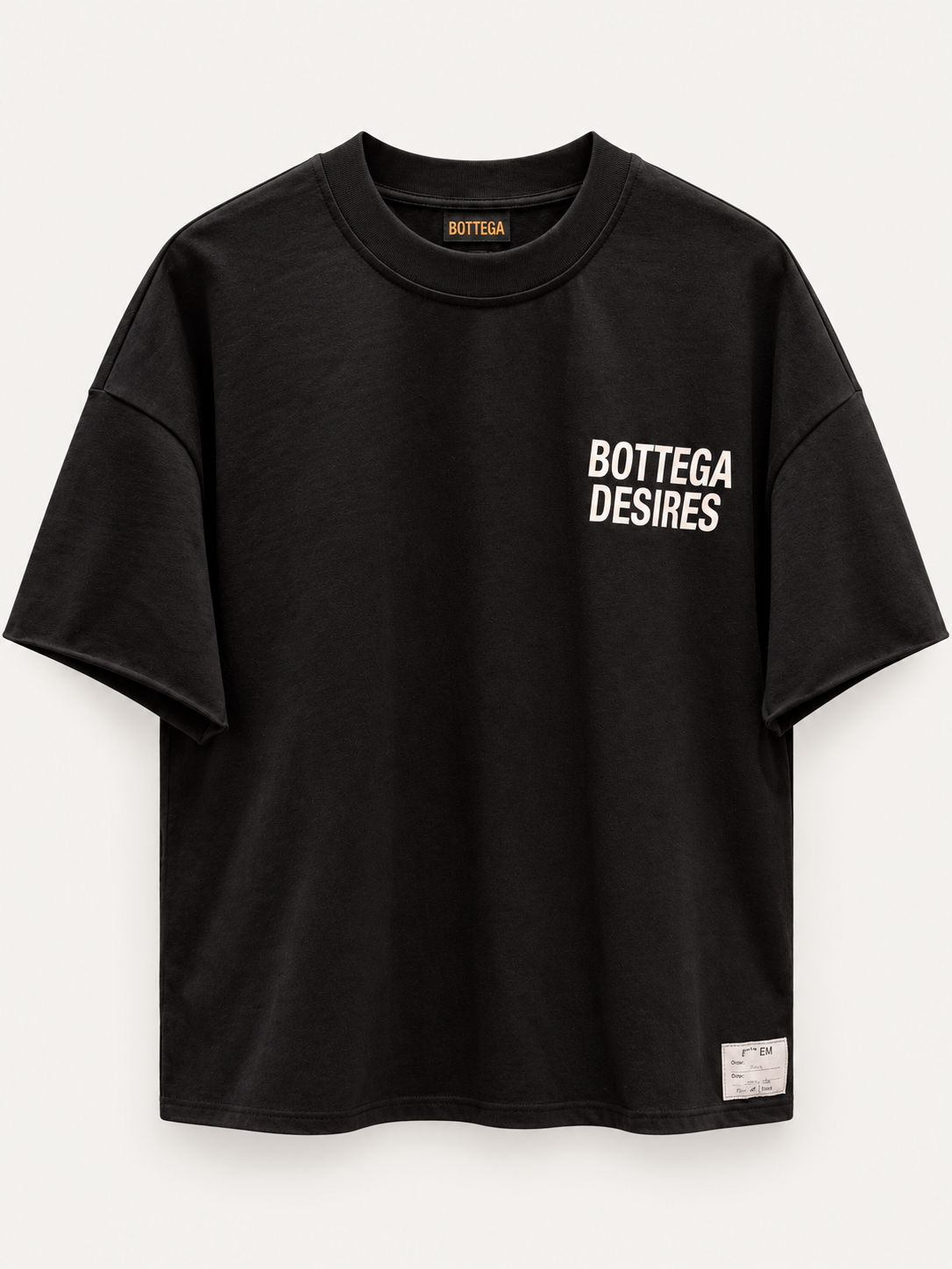 Bottega Desires Joke Black White Tee