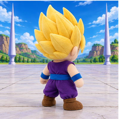 Super Saiyan Gohan plush rear view