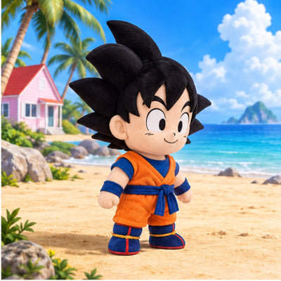 Goku plush side view