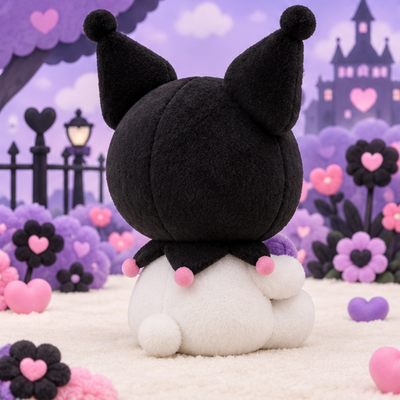 Kuromi Heart Plush rear view