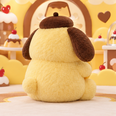 Pompompurin Heart Plush rear view