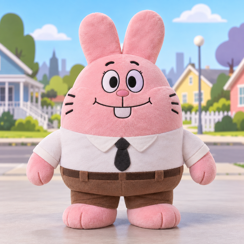 Richard Watterson plush on a colorful Elmore inspired background
