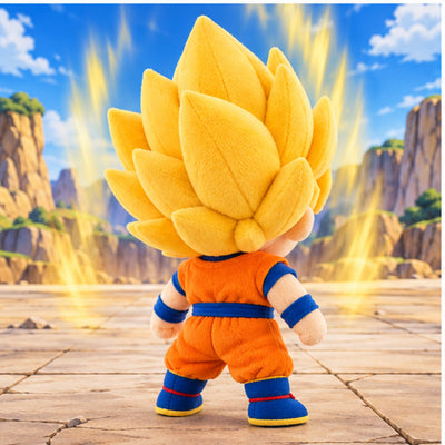 Super Saiyan Goku plush rear view