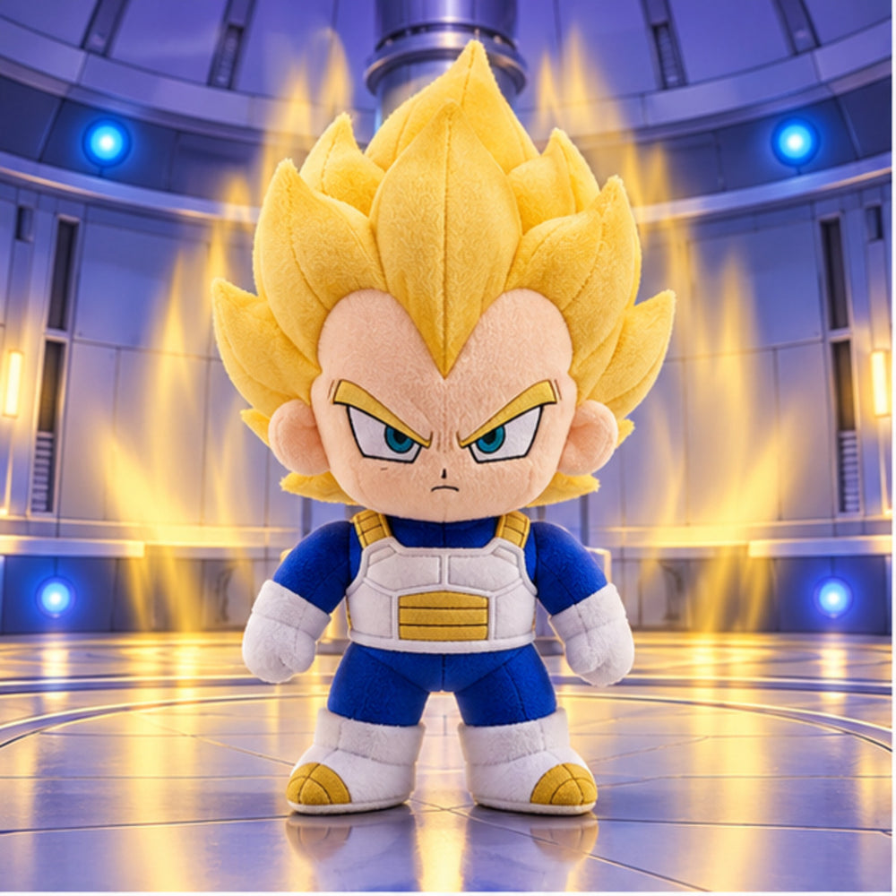 Super Saiyan Vegeta plush front view