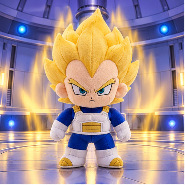 Super Saiyan Vegeta plush front view