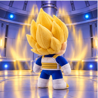 Super Saiyan Vegeta plush rear view